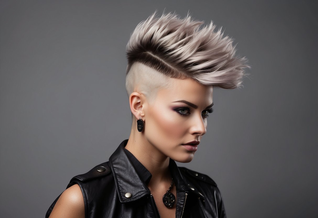 coiffure mohawk